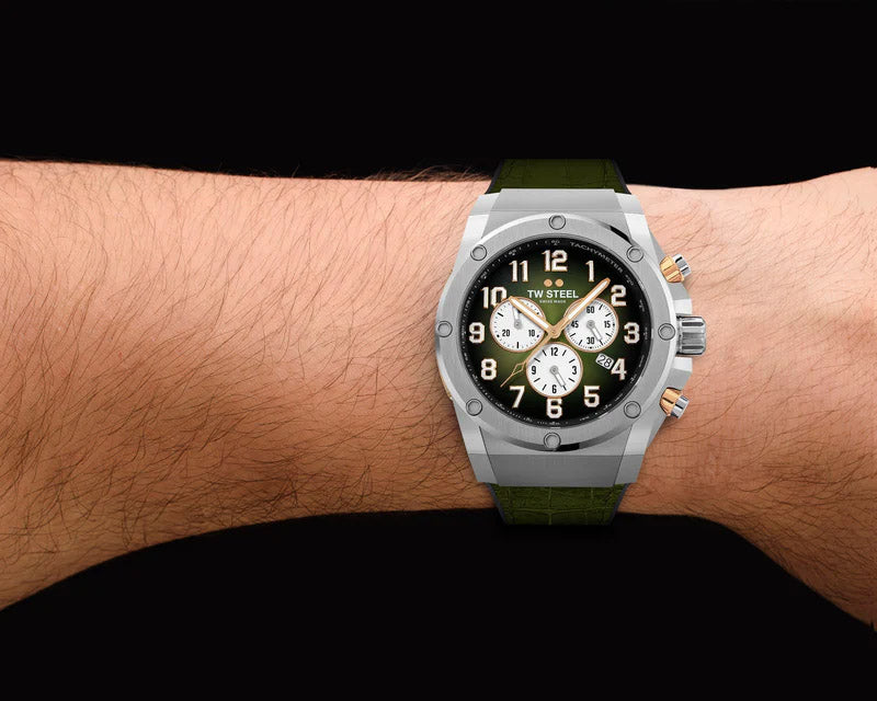 TW Steel Ace Genesis 44mm Green Men's Limited Edition Watch