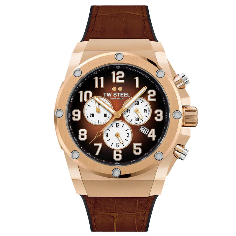 TW Steel Ace Genesis 44mm Men's Brown Limited Edition Watch