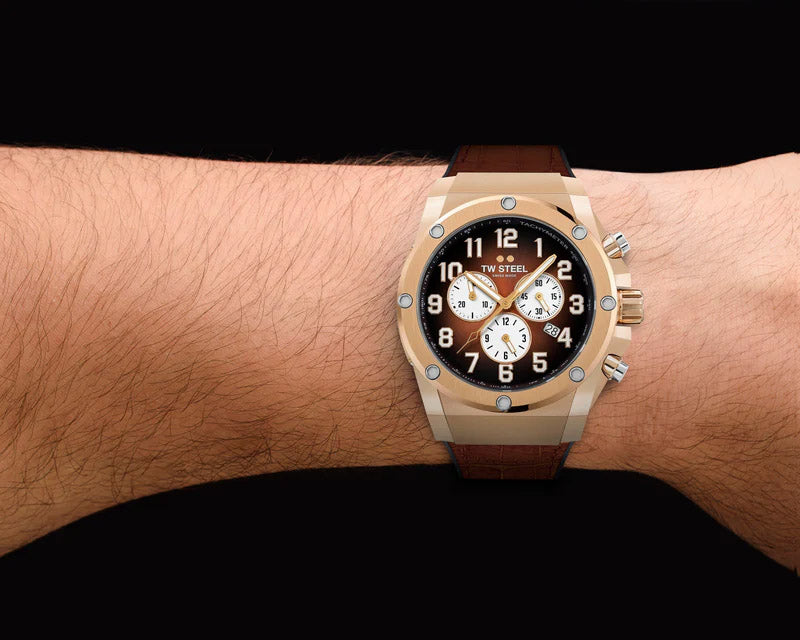 TW Steel Ace Genesis 44mm Men's Brown Limited Edition Watch