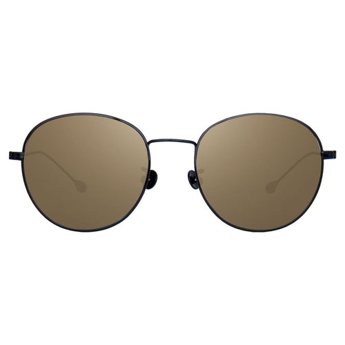 Ann Demeulemeester Sunglasses Oval Black and Brown