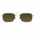 Ann Demeulemeester Sunglasses Rectangular Antique Aviator Silver and Brown