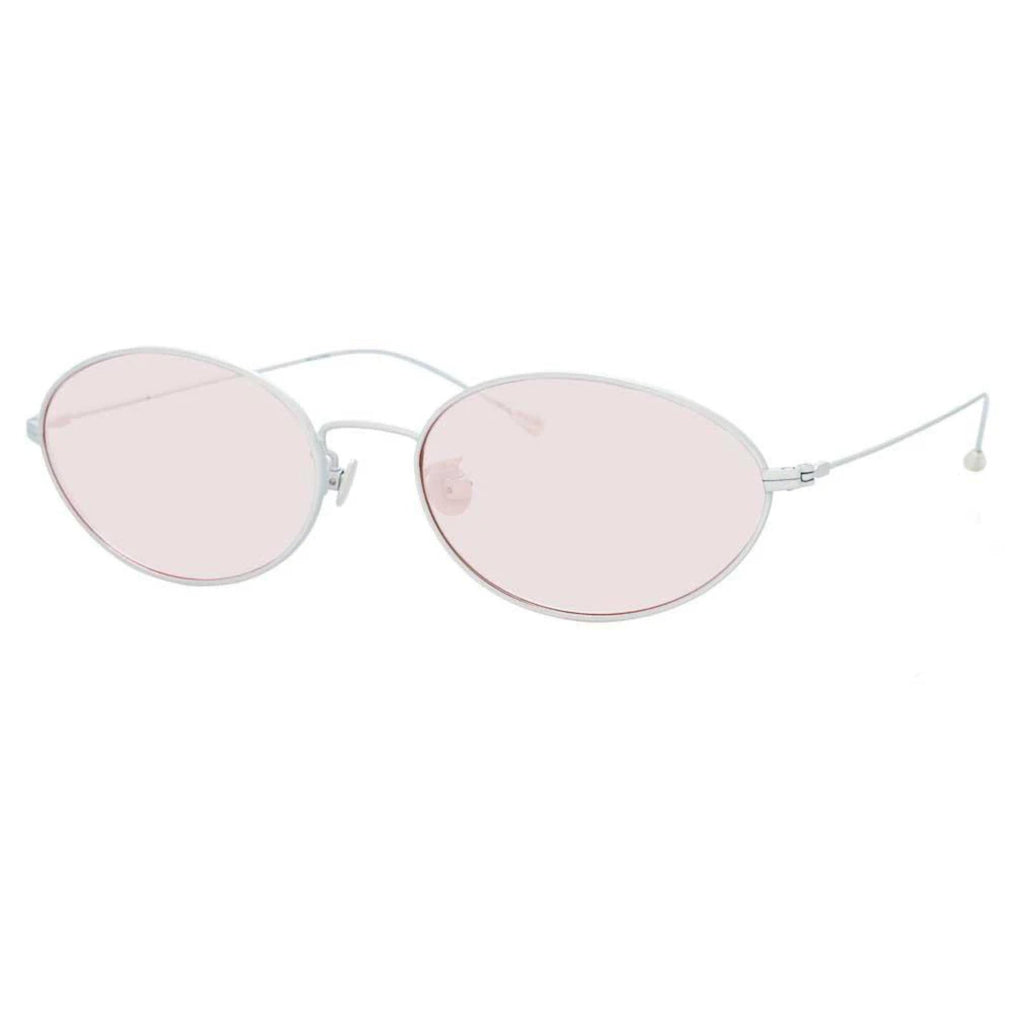 Ann Demeulemeester x Linda Farrow Silver/Pink Sunglasses