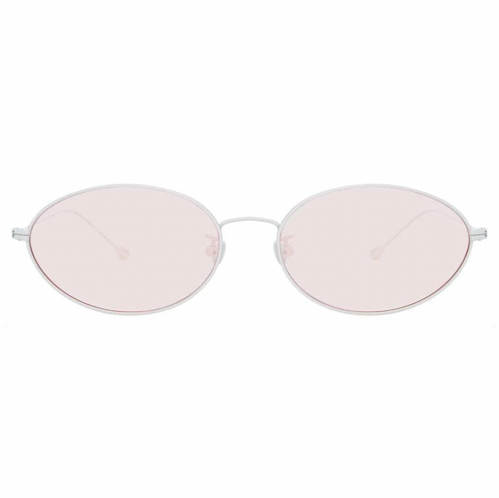 Ann Demeulemeester x Linda Farrow Silver/Pink Sunglasses