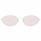 Ann Demeulemeester x Linda Farrow Silver/Pink Sunglasses