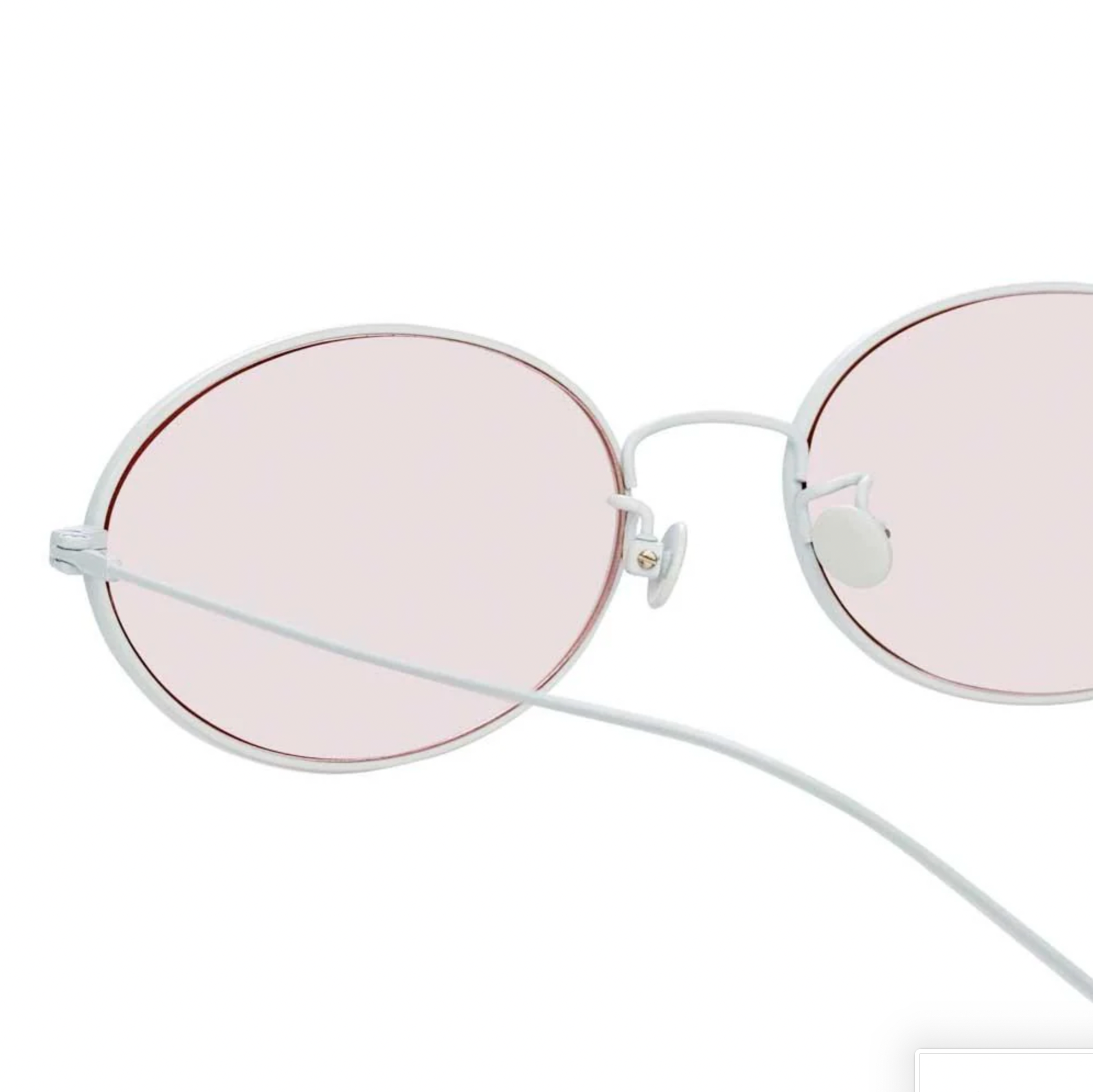 Ann Demeulemeester x Linda Farrow Silver/Pink Sunglasses