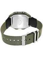Casio Watch Digital World Time Illuminator Green Nato
