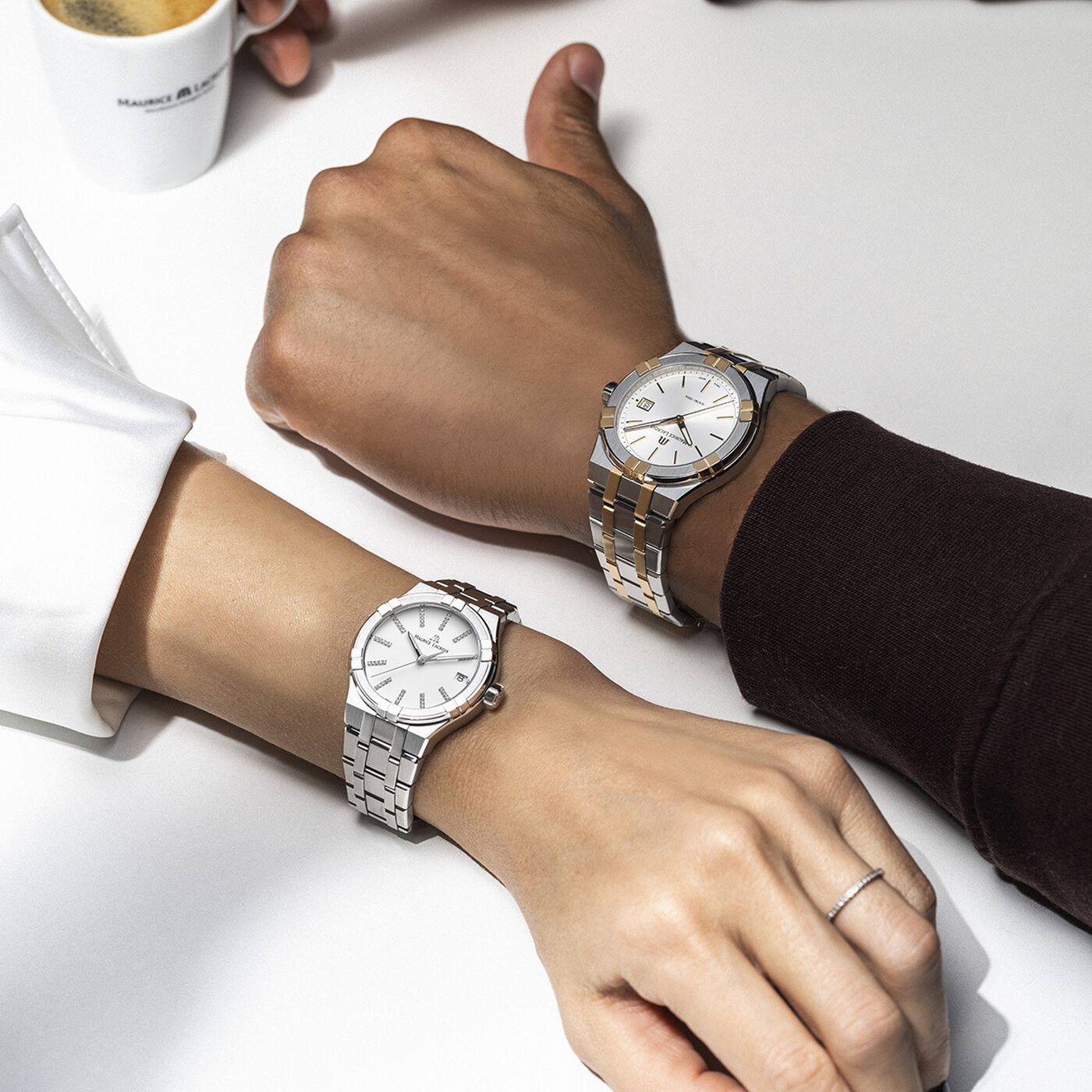 Maurice Lacroix Ladies White Diamond Aikon Watch