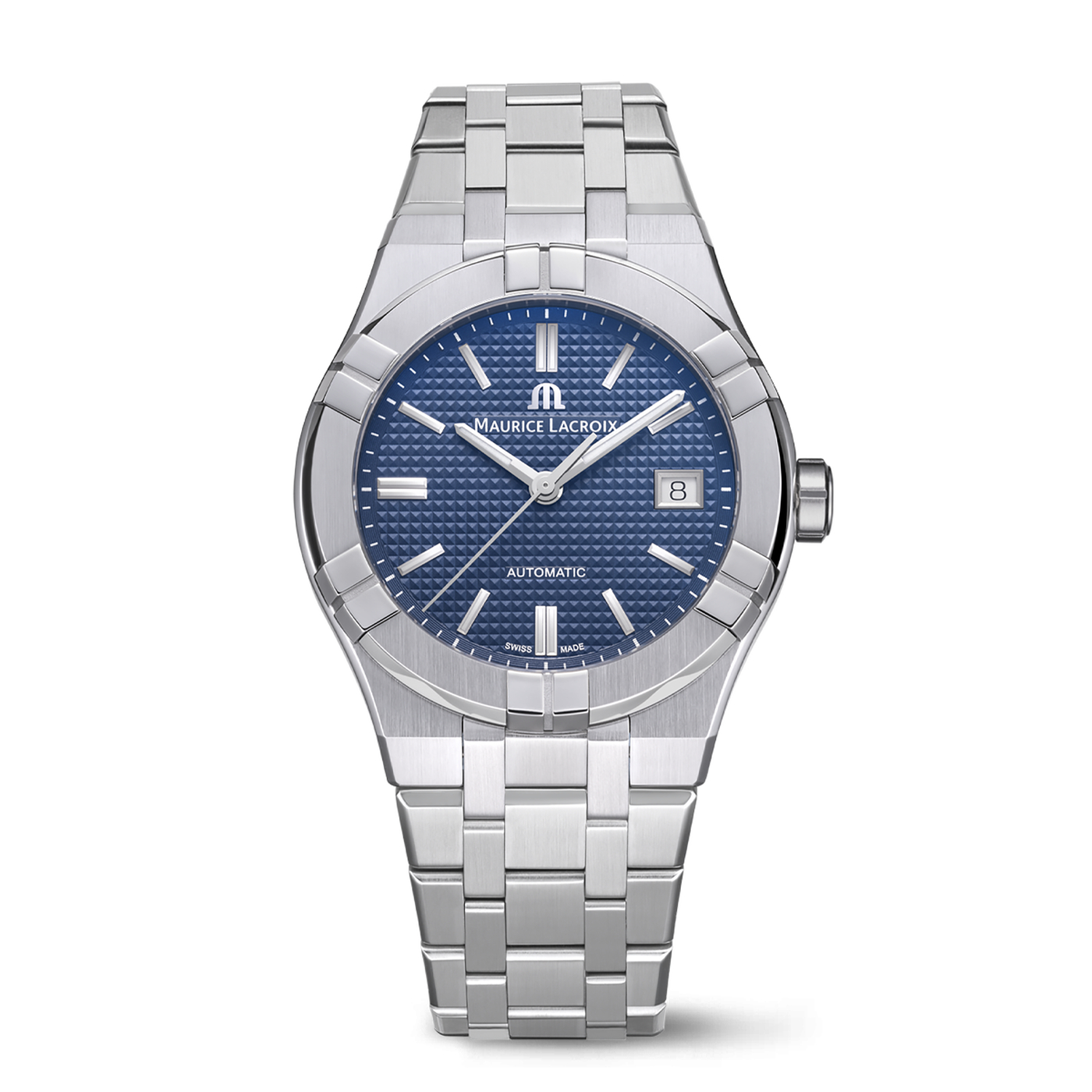 Maurice Lacroix Men's Silver Blue Aikon Automatic Watch