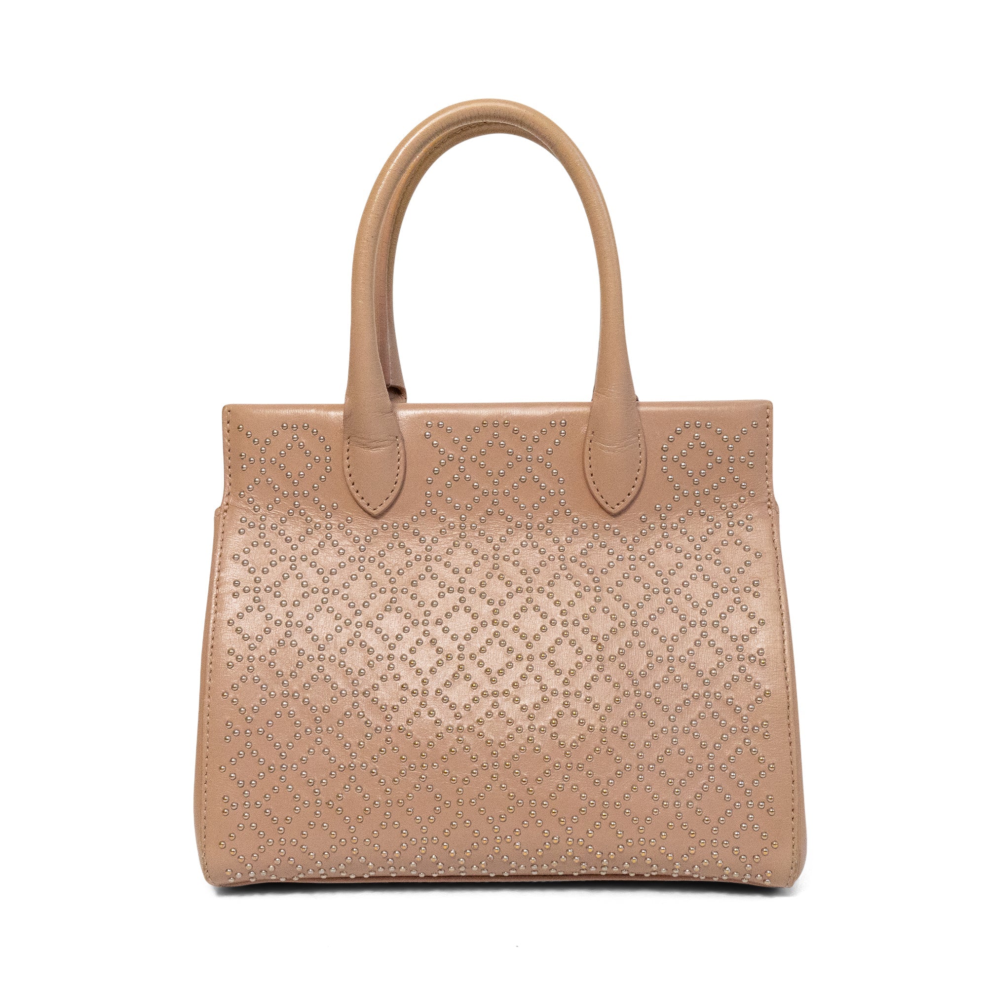 Alaia Studded Top Handle Bag