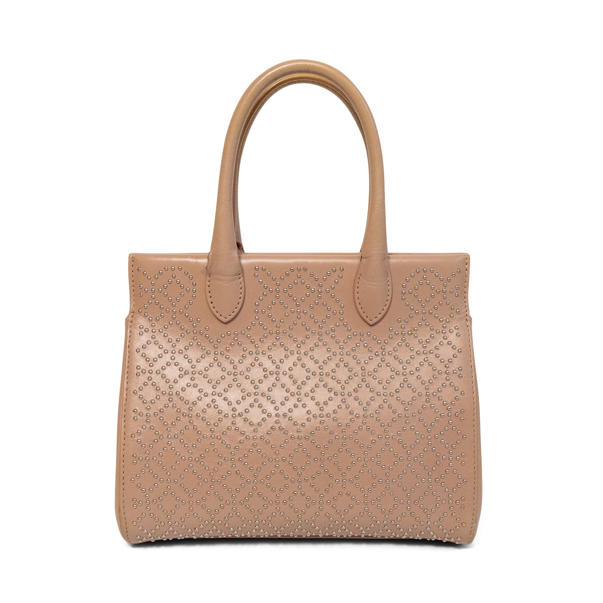 Alaia Studded Top Handle Bag