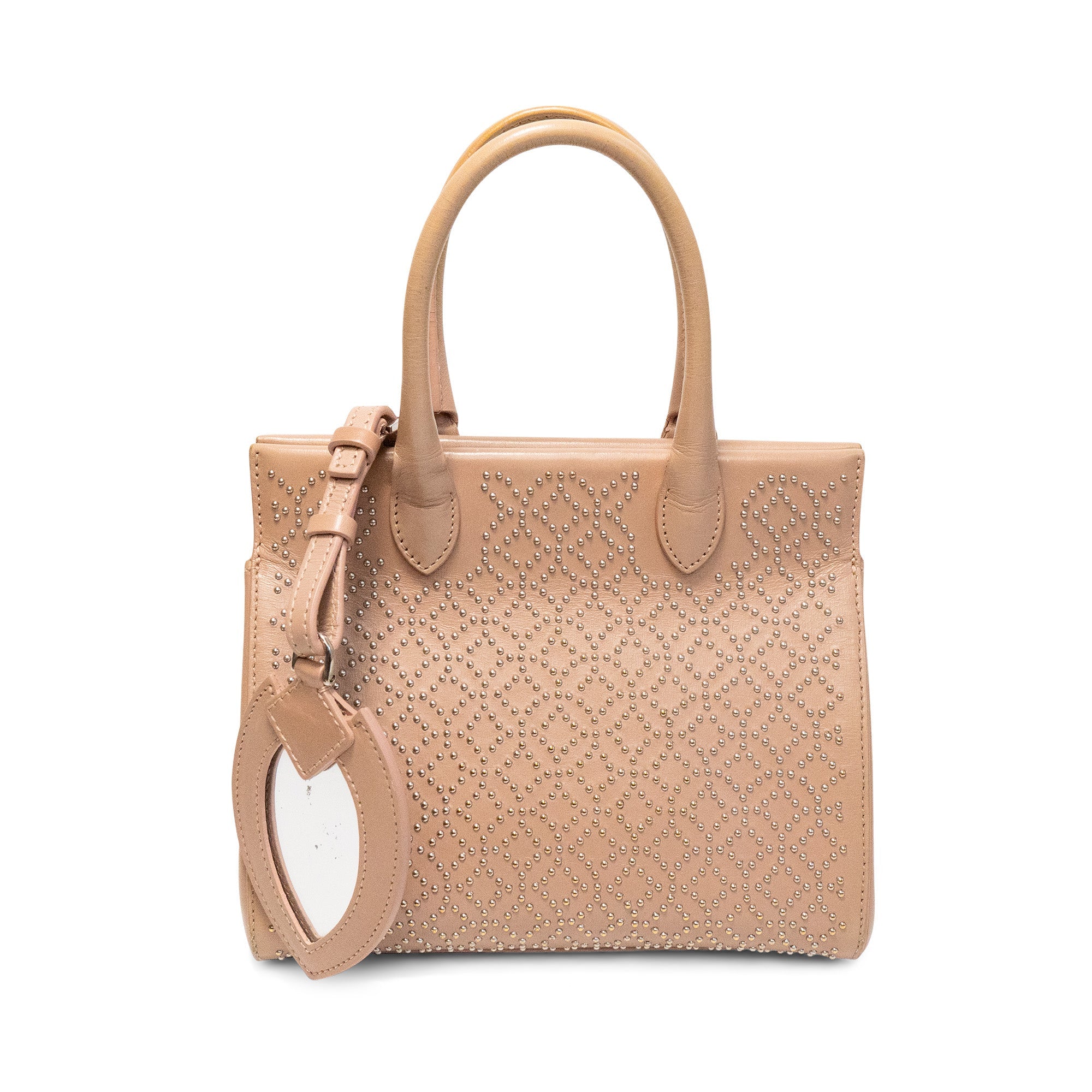 Alaia Studded Top Handle Bag