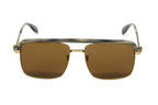 Alexander McQueen Men's Sunglasses Browline Bronze