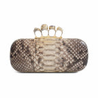 Alexander McQueen 'Knuckle' Snakeskin Clutch