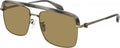 Alexander McQueen Men's Sunglasses Browline Bronze