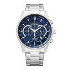 Citizen Chronograph Men's Watch 42mm Blue Dial Stainless Steel
