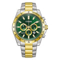 Citizen Men's 44mm Chronograph Watch Green Dial