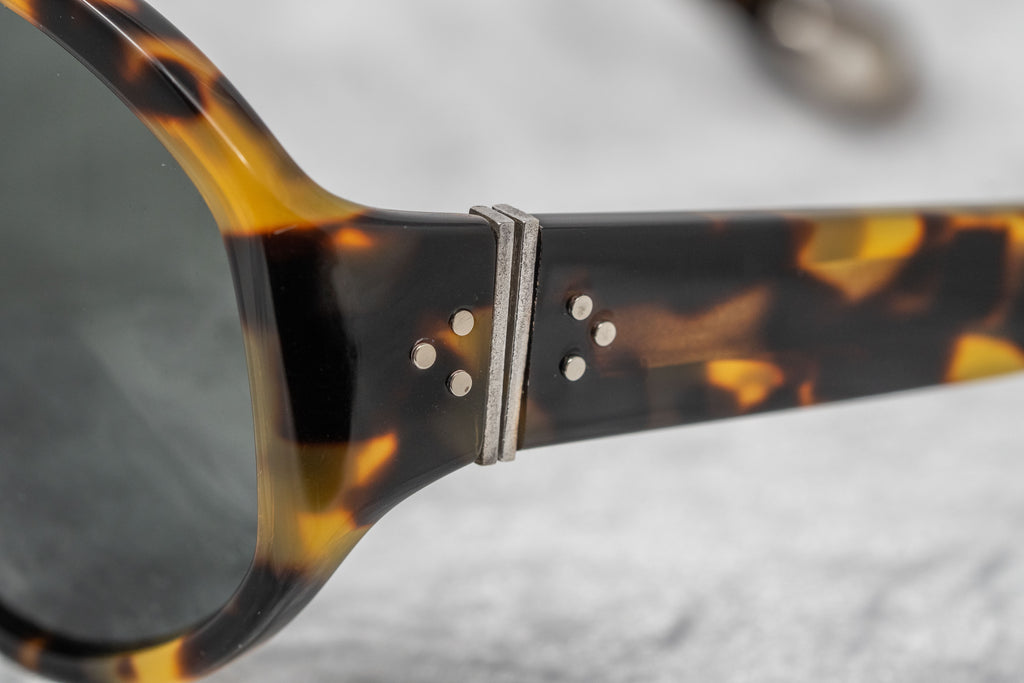 Ann Demeulemeester Ladies Sunglasses Oversized Tortoise Shell and Grey