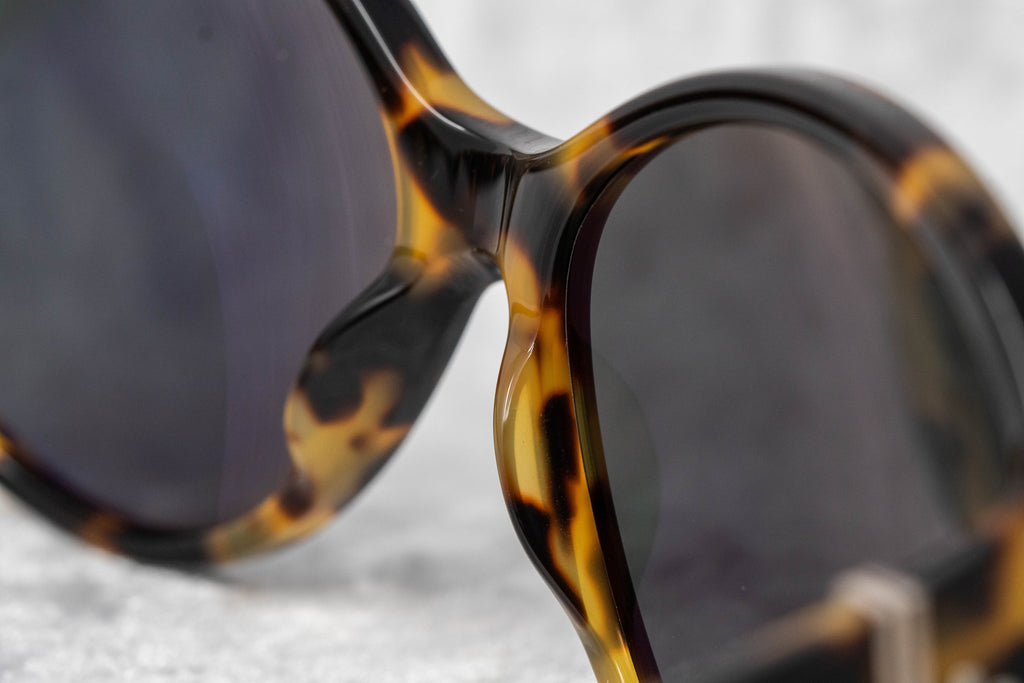 Ann Demeulemeester Ladies Sunglasses Oversized Tortoise Shell and Grey