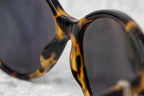 Ann Demeulemeester Ladies Sunglasses Oversized Tortoise Shell and Grey