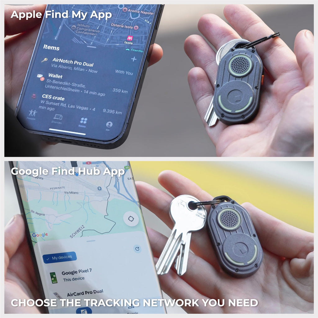 AirNotch™ Pro Dual - Apple+Android Bluetooth tracker