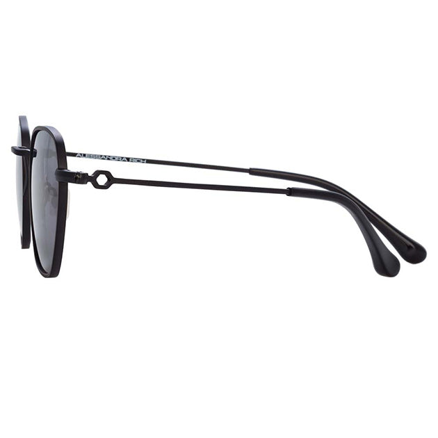Alessandra Rich x Linda Farrow Black Sunglasses