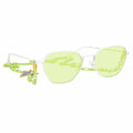 Alessandra Rich Ladies Rectangular Green Sunglasses