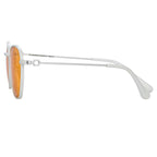 Alessandra Rich x Linda Farrow Orange Women’s Sunglasses