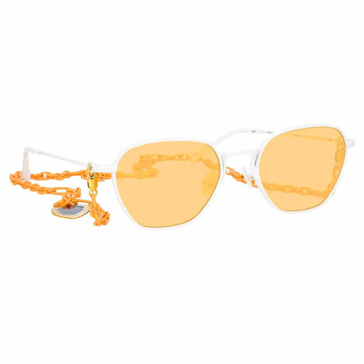 Alessandra Rich x Linda Farrow Orange Women’s Sunglasses