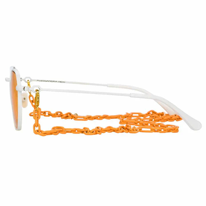 Alessandra Rich x Linda Farrow Orange Women’s Sunglasses
