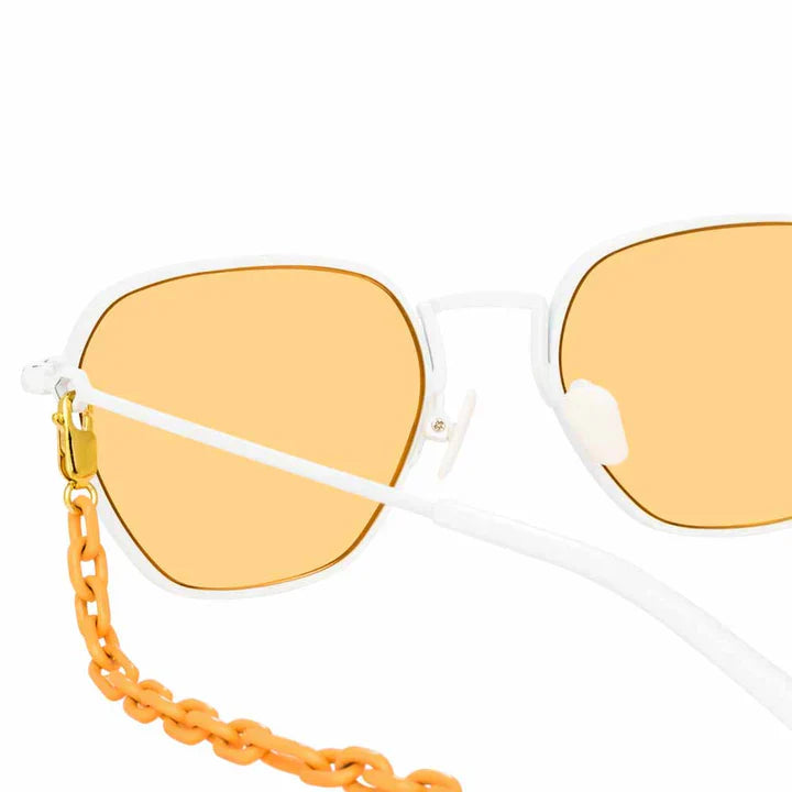 Alessandra Rich x Linda Farrow Orange Women’s Sunglasses