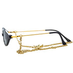 Alessandra Rich X Linda Farrow Black Women's Sunglasses