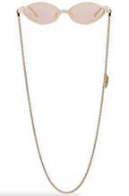 Alessandra Rich x Linda Farrow Cream Gold Women's Sunglasses