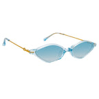 Alessandra Rich Ladies Angular Blue Sunglasses