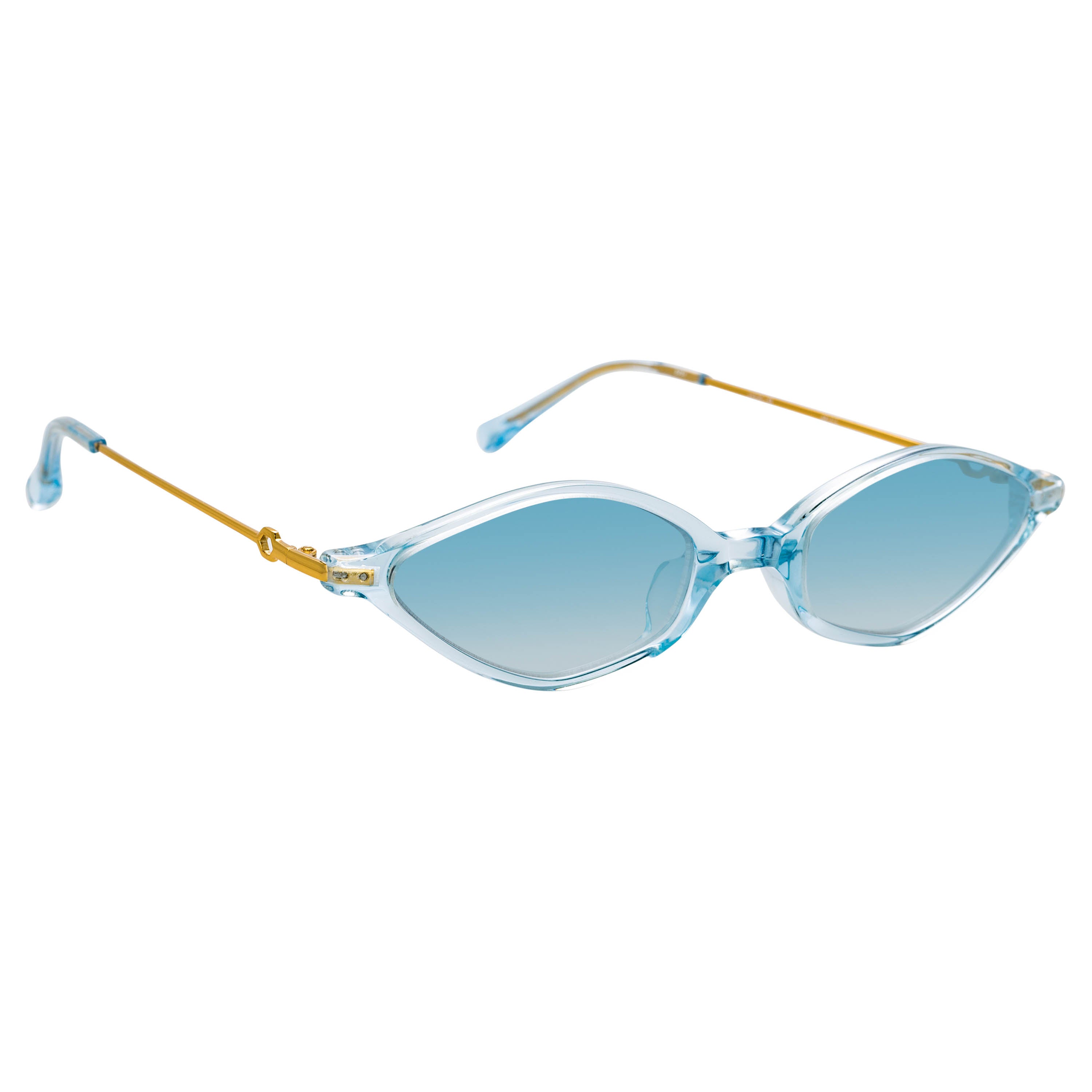 Alessandra Rich Ladies Angular Blue Sunglasses