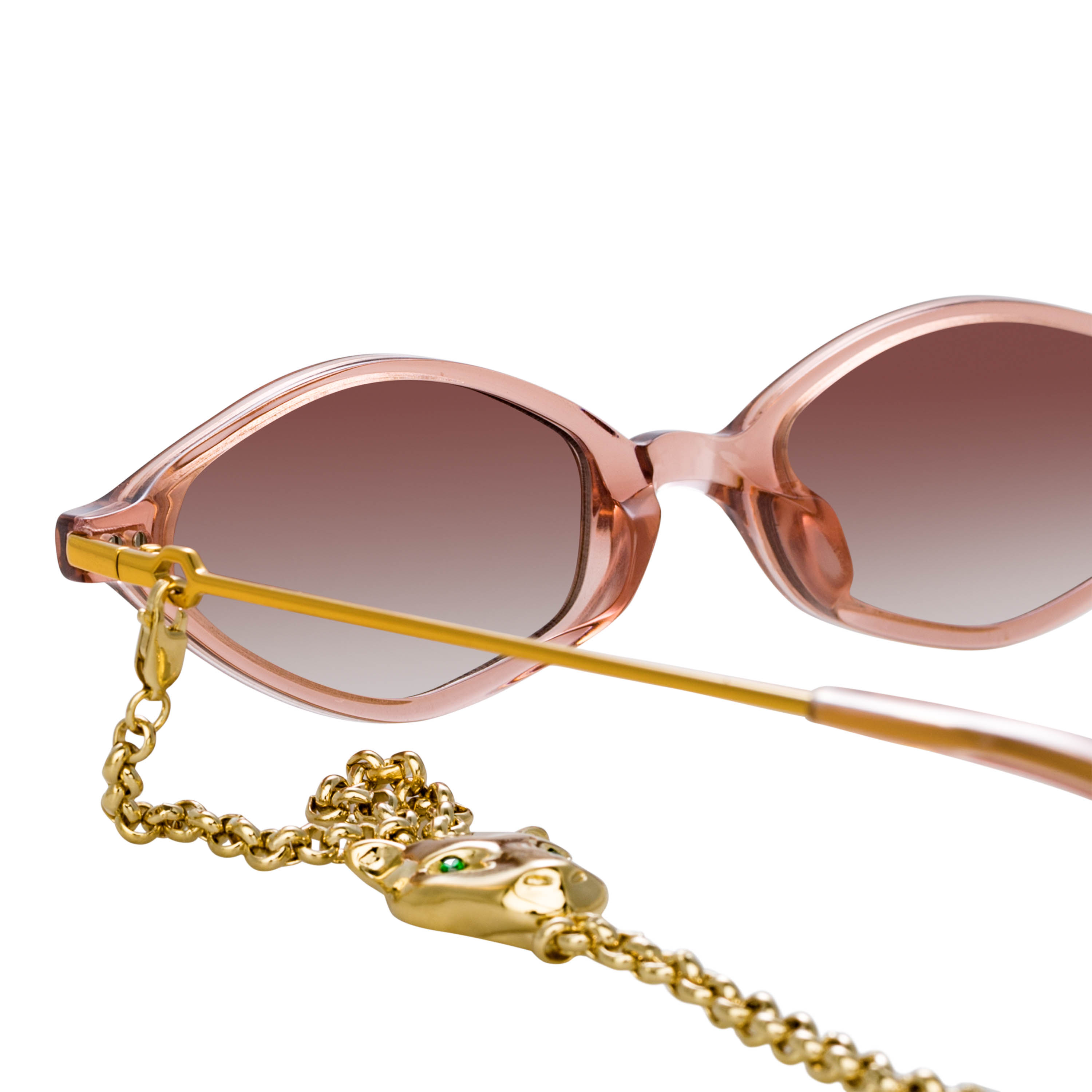Alessandra Rich Ladies Angular Brown Sunglasses