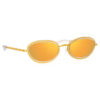 Area Nyc Ladies Oval Gold Sunglasses