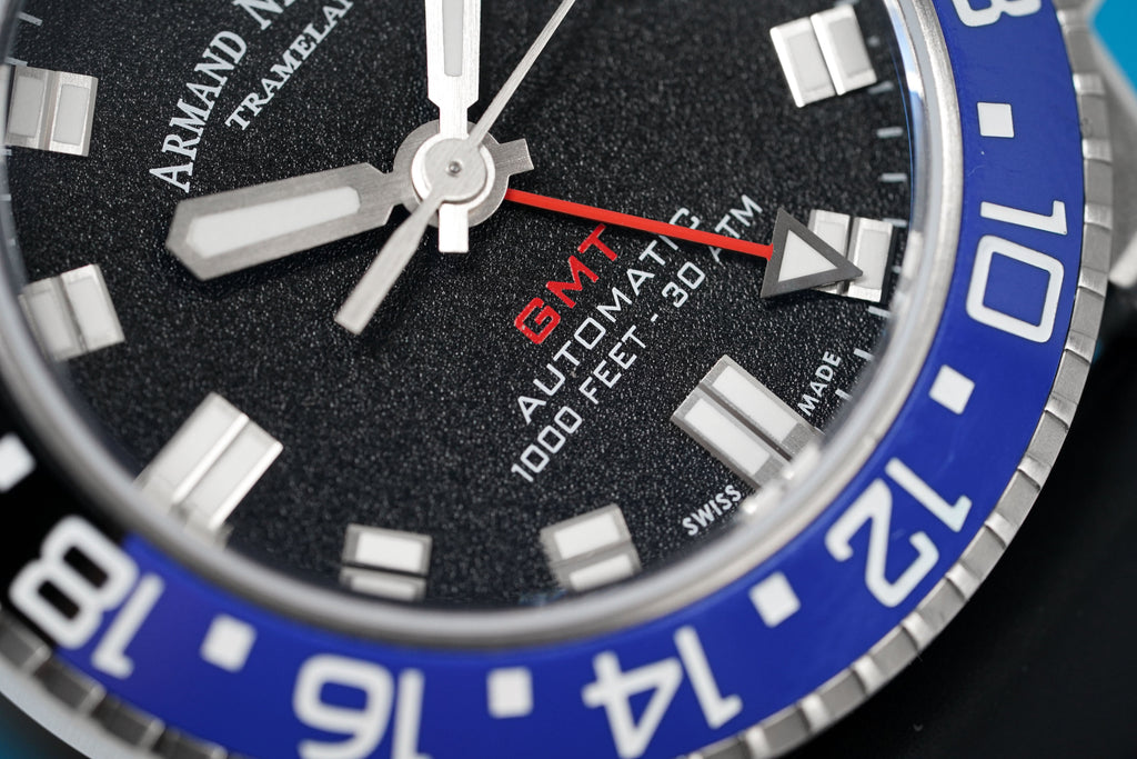 Armand Nicolet JS9-41 GMT Black 41MM Stainless Steel