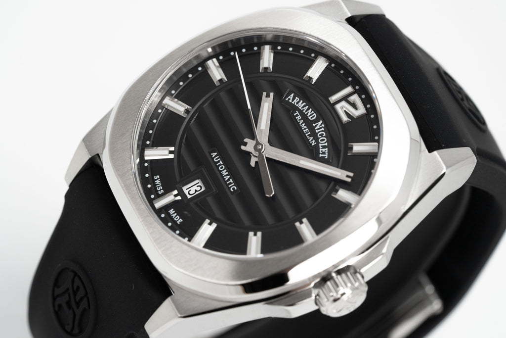 Armand Nicolet Men's Watch J09-3 Black Rubber