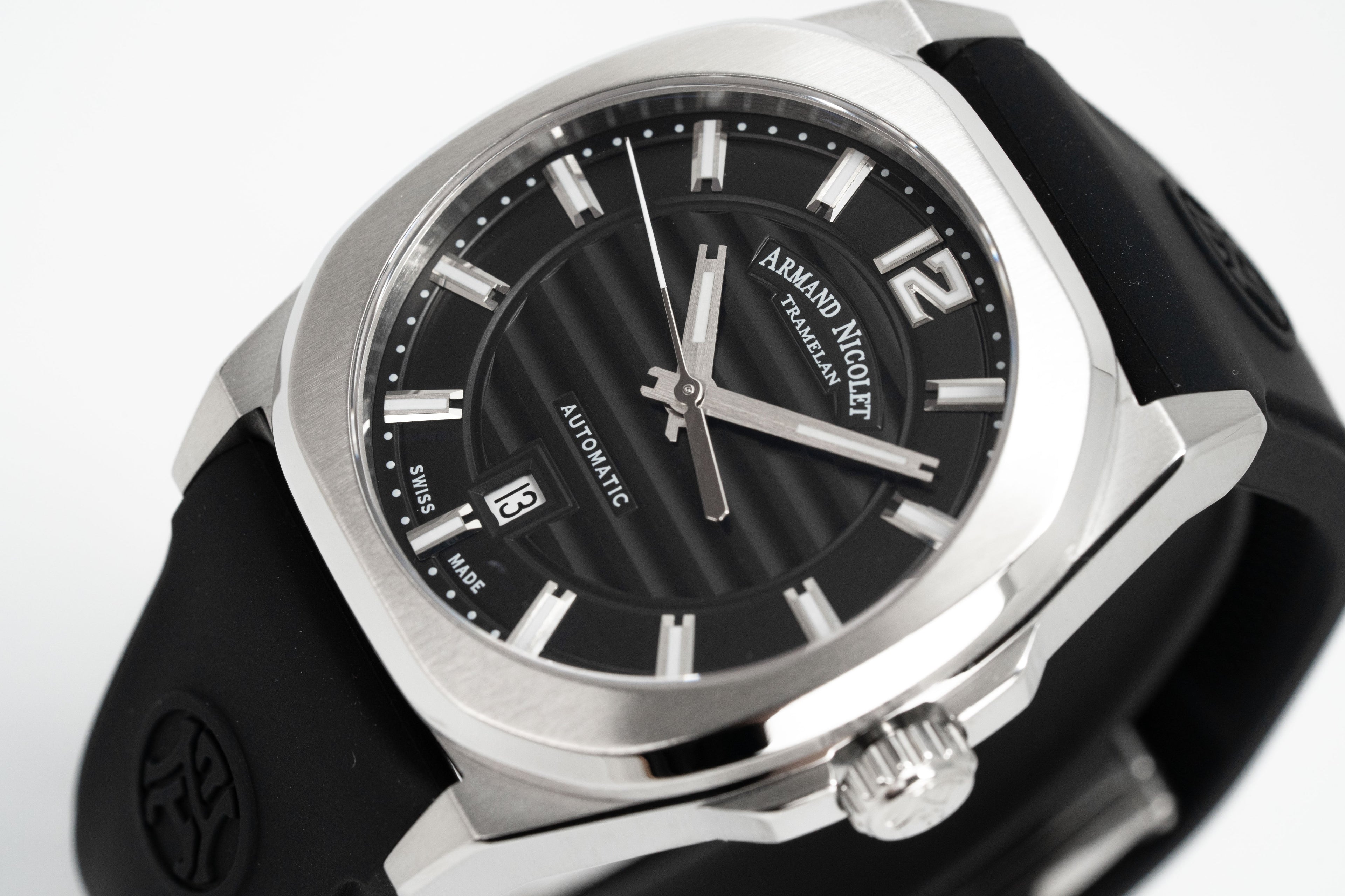 Armand Nicolet Men's Watch J09-3 Black Rubber