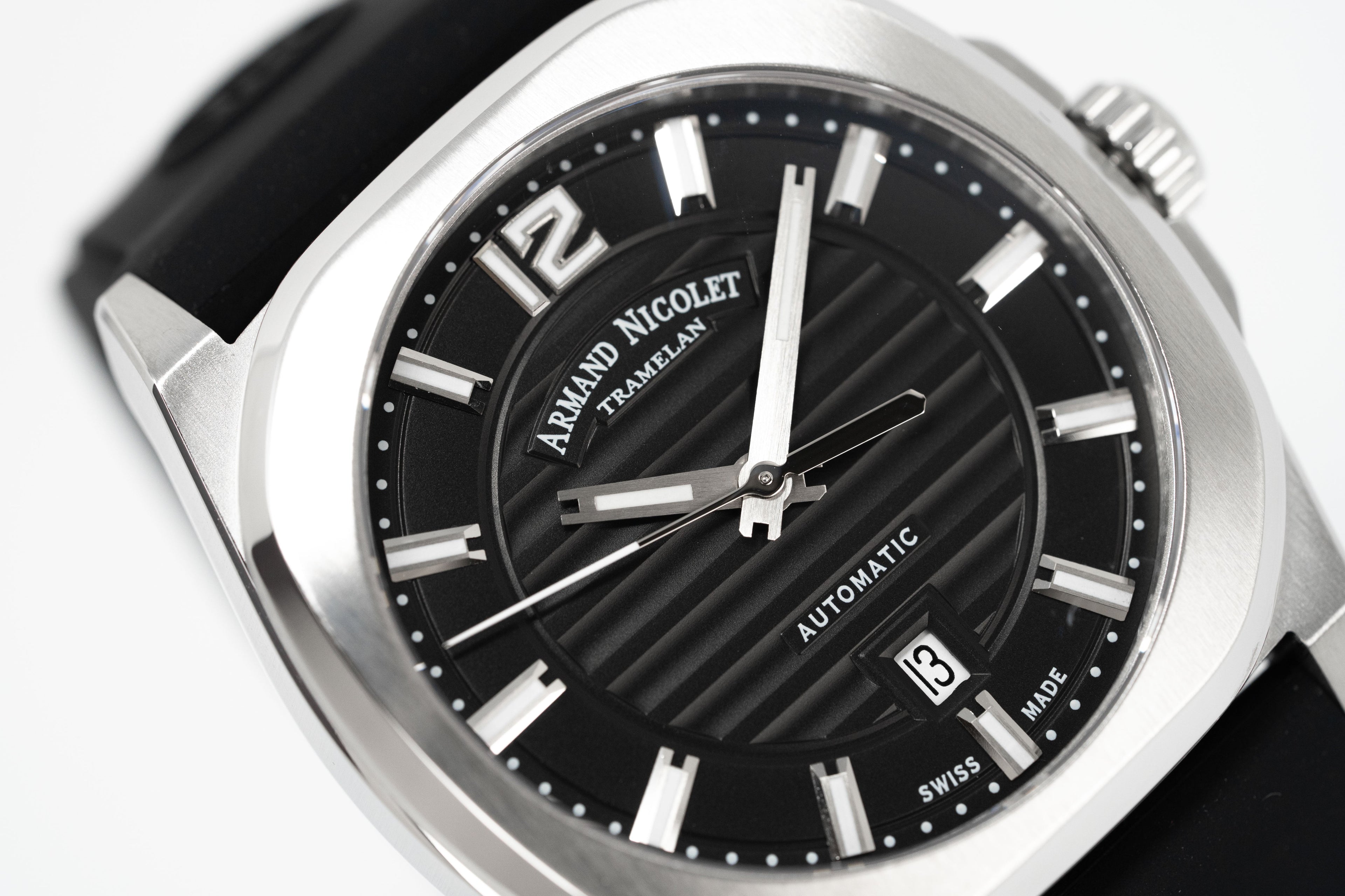 Armand Nicolet Men's Watch J09-3 Black Rubber