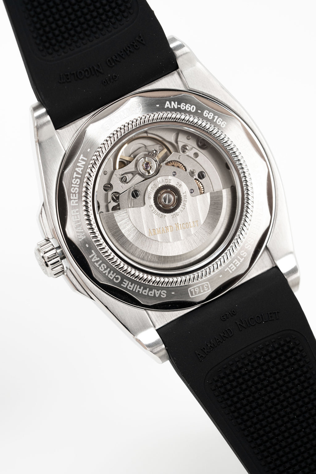 Armand Nicolet Men's Watch J09-3 Black Rubber