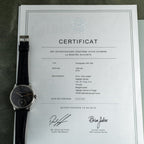 Portugieser | 42mm, Alligator Leather Strap, Black Dial