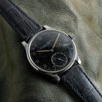 Portugieser | 42mm, Alligator Leather Strap, Black Dial
