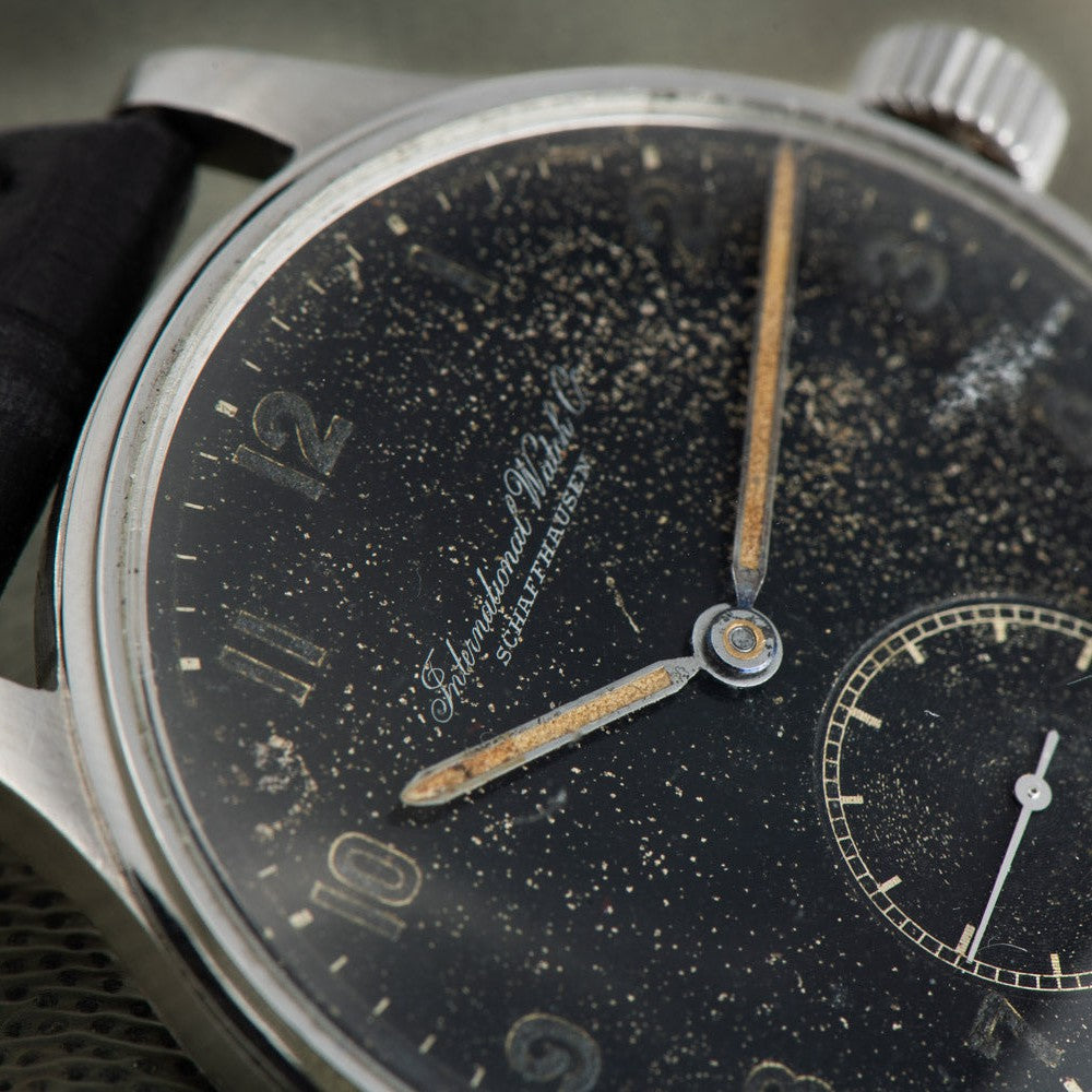 Portugieser | 42mm, Alligator Leather Strap, Black Dial
