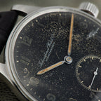Portugieser | 42mm, Alligator Leather Strap, Black Dial