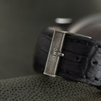 Portugieser | 42mm, Alligator Leather Strap, Black Dial