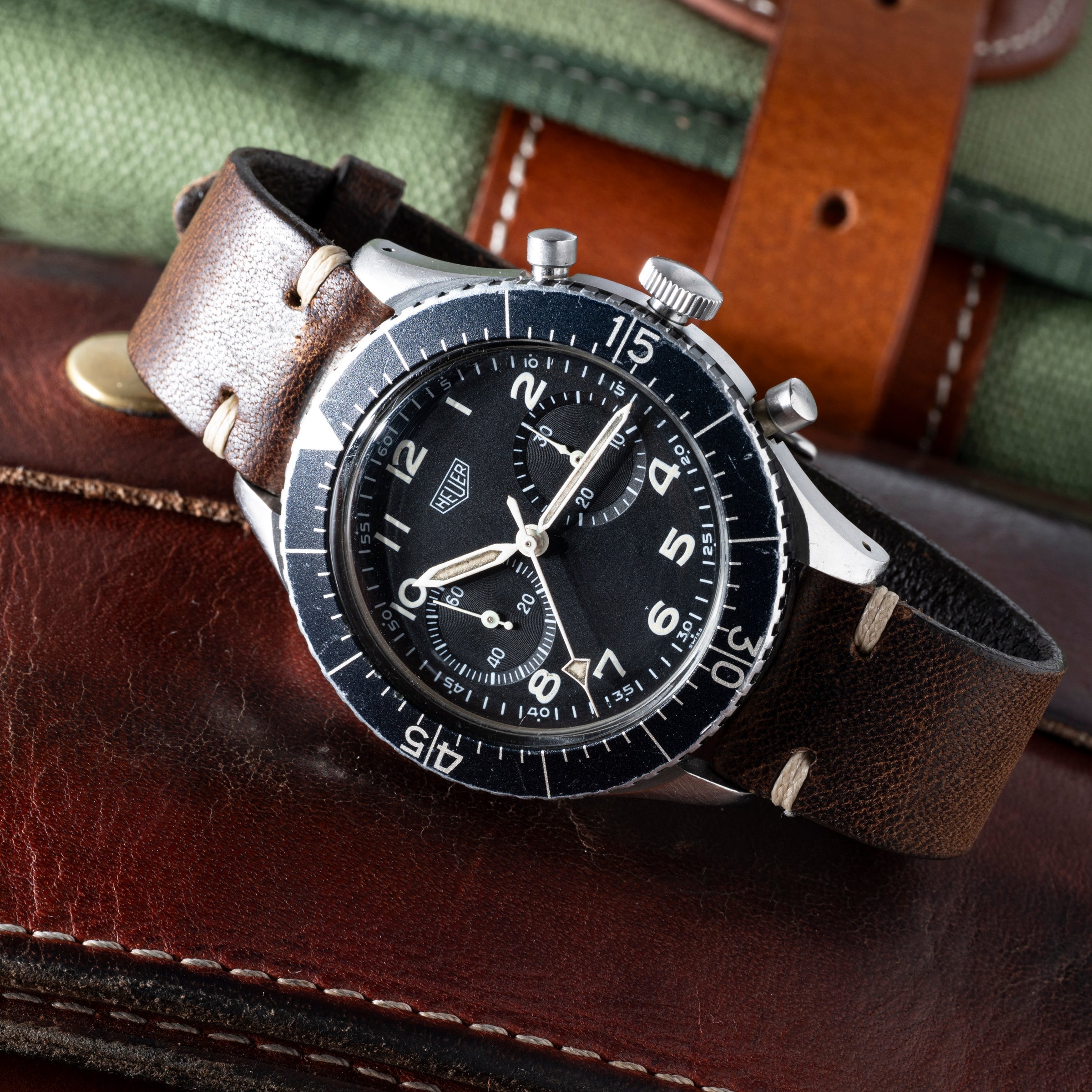Heuer Bundeswehr Flyback Chronograph