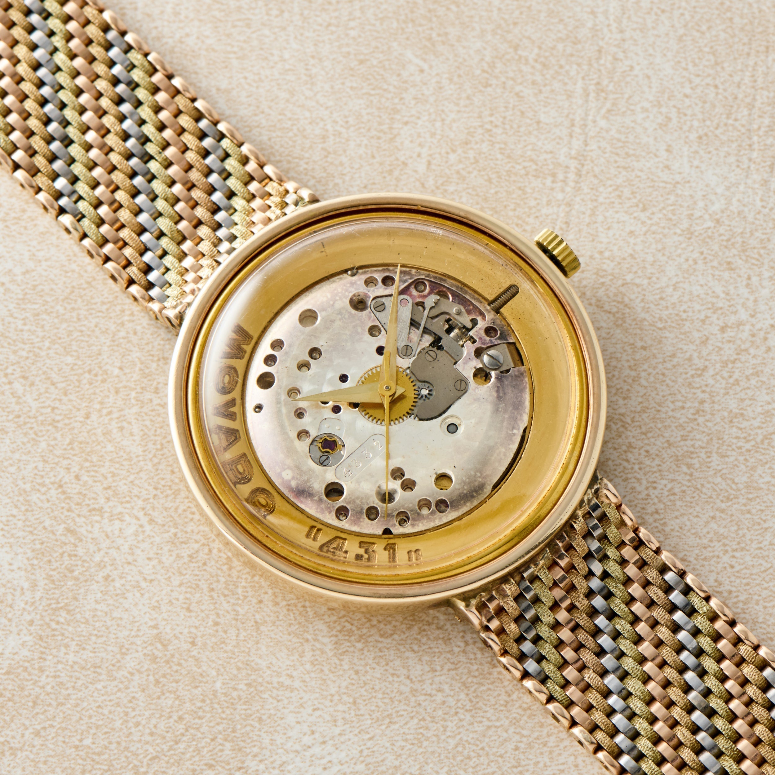 Movado 431 Tri-Tone 'Salesman Sample'