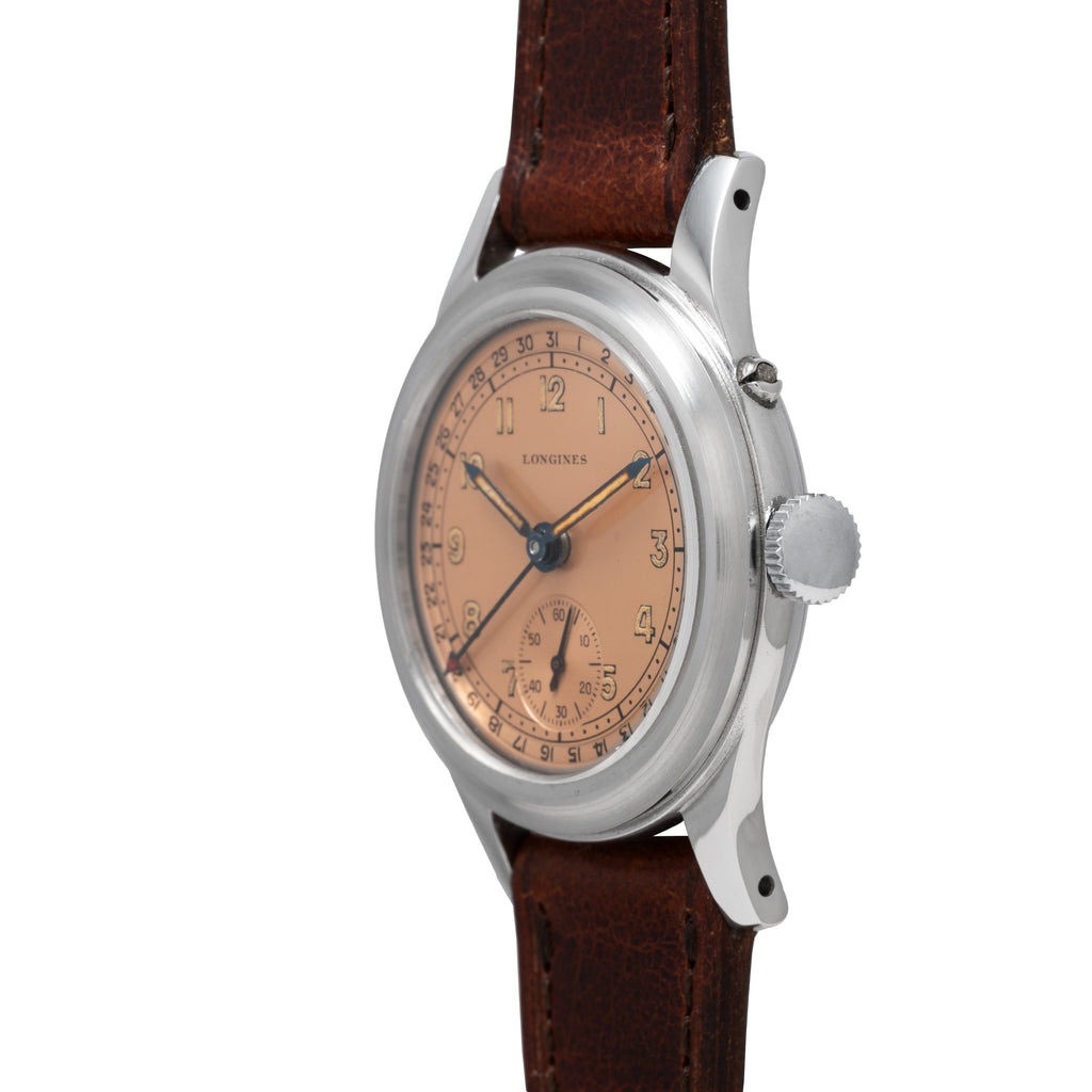 Longines 'Salmon' Pointer Date
