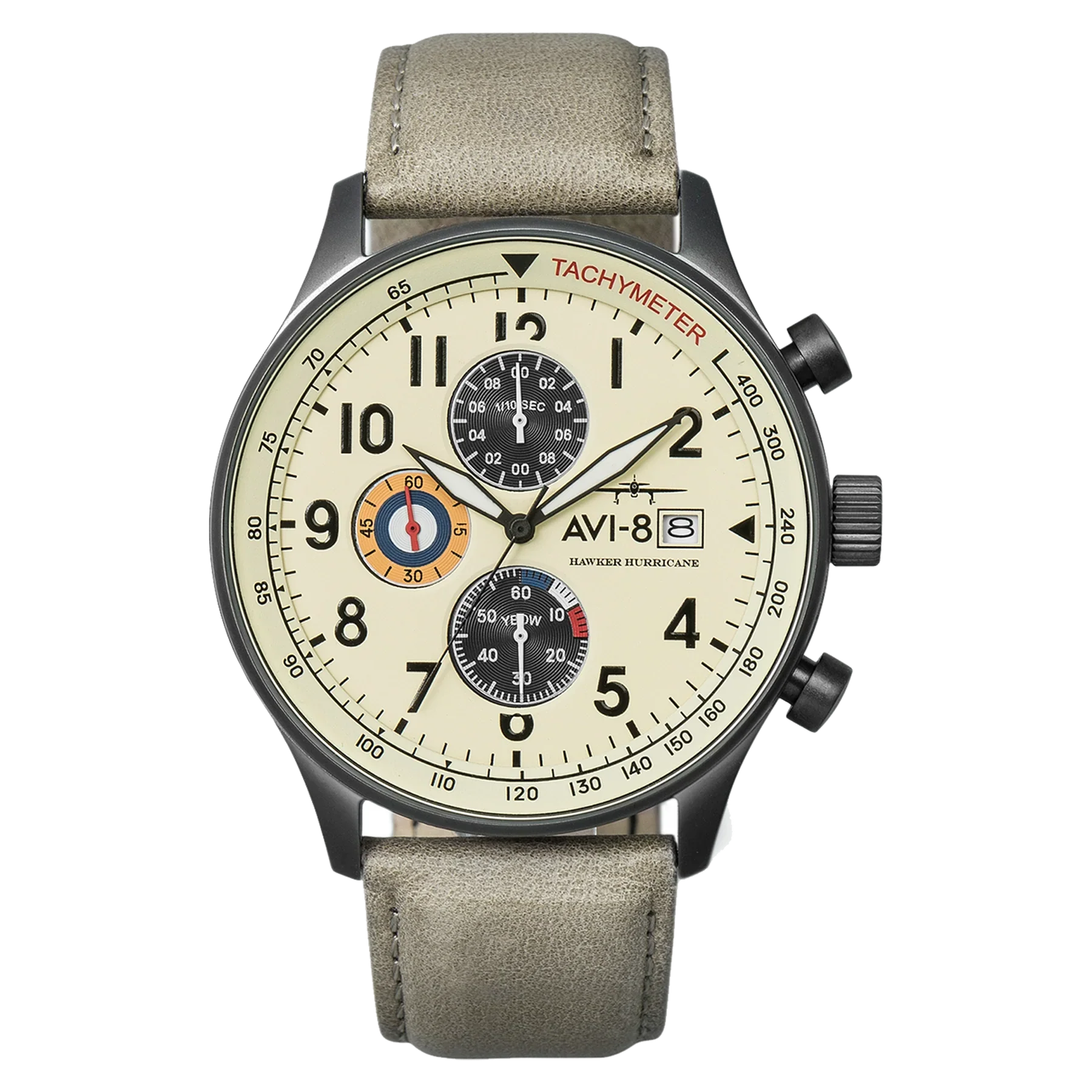 AVI-8 Hawker Hurricane Classic Chronograph Beige Watch